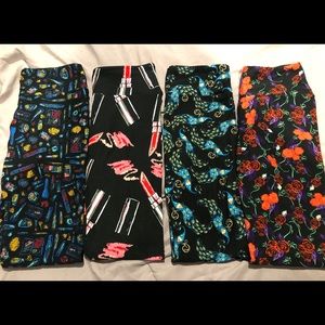 Lot of 4 Lularoe leggings one size